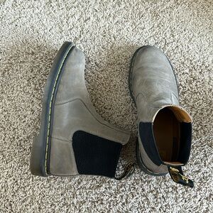 Green leather doc martens